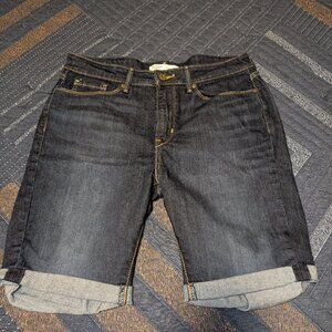 Levi's Dark Blue Jean Bermuda Shorts